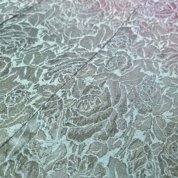 Vintage Forest Green Patterned Dress - Picture 4 of 5